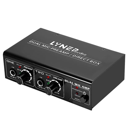 LINEPAUDIO A961 2-Channel เครื่องขยายเสียงไมโครโฟนกีตาร์ไฟฟ้าเครื่องขยายเสียงเบสไฟฟ้า, A961