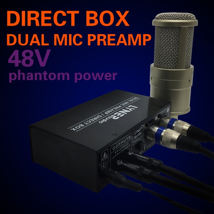 LINEPAUDIO A961 2-Channel เครื่องขยายเสียงไมโครโฟนกีตาร์ไฟฟ้าเครื่องขยายเสียงเบสไฟฟ้า, A961