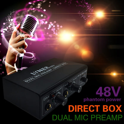 LINEPAUDIO A961 2-Channel เครื่องขยายเสียงไมโครโฟนกีตาร์ไฟฟ้าเครื่องขยายเสียงเบสไฟฟ้า, A961