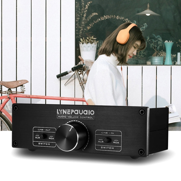 LINEPAUDIO A967 ลำโพงแอคทีฟพรีแอมป์แบบพาสซีฟสมดุลเต็มรูปแบบตัวควบคุมระดับเสียงสองช่องสัญญาณ, A967