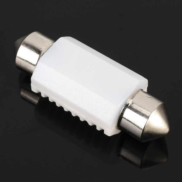 2 ชิ้น 36 มิลลิเมตร DC12V 1.7 วัตต์ 6000K 135LM 2LEDs SMD-3030 โคมไฟอ่านหนังสือในรถยนต์พร้อมตัวถอดรหัส, 36mm, with Decoder