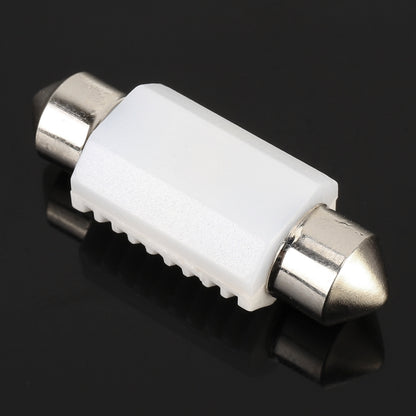 2 ชิ้น 36 มิลลิเมตร DC12V 1.7 วัตต์ 6000K 135LM 2LEDs SMD-3030 โคมไฟอ่านหนังสือในรถยนต์พร้อมตัวถอดรหัส, 36mm, with Decoder