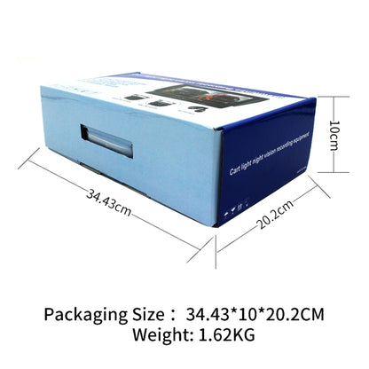 PZ612-2AHD IP67 120 องศารถยนต์ AHD 1080P 2 ล้านพิกเซล 7 นิ้วด้านหน้าและด้านหลังบันทึกคู่ 2 ทิศทางกระจกมองหลัง Night Vision Full Color พร้อมฟังก์ชั่นวิดีโอ, PZ612-2AHD