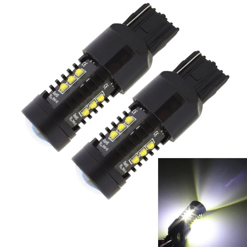 2 ชิ้น MZ 10 วัตต์ 1080LM 5500 พัน 7440 12 XB-D LED รถย้อนกลับไฟ T20 ไฟท้ายสำรองไฟท้ายรถที่จอดรถ DRL เบรกไฟที่จอดรถ, DC 12-24 โวลต์, 7440