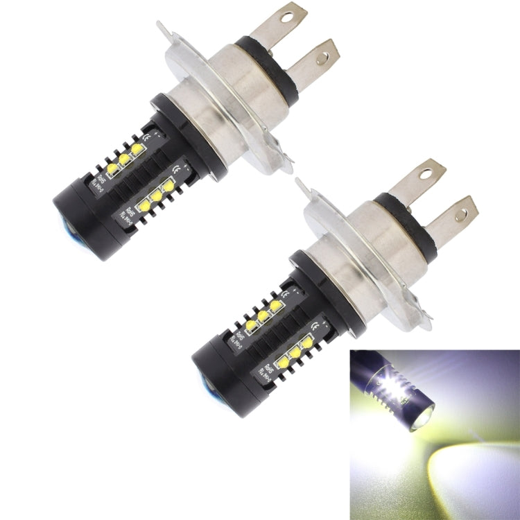 2 ชิ้น MZ 10W 1080 LM 5500K H4 12 XB-D LED ไฟหน้ารถโคมไฟขับรถ, DC 12-24V, H4 10W
