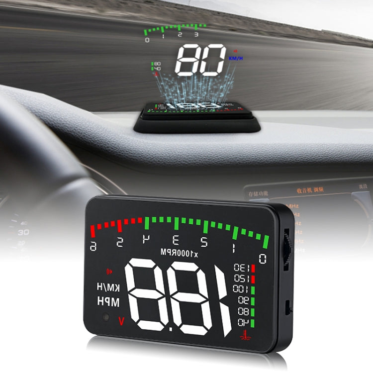 A900 OBD2 3.5 นิ้วระบบรักษาความปลอดภัยจอแสดงผล Head Up ที่ติดตั้งบนยานพาหนะ, รองรับความเร็วรถ / การแสดงความเร็วรอบเครื่องยนต์ / อุณหภูมิของน้ำ / แรงดันไฟฟ้า / ระยะทางในการขับขี่, A900
