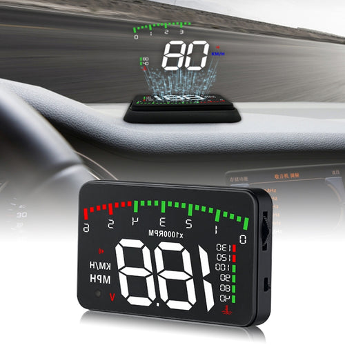 A900 OBD2 3.5 นิ้วระบบรักษาความปลอดภัยจอแสดงผล Head Up ที่ติดตั้งบนยานพาหนะ, รองรับความเร็วรถ / การแสดงความเร็วรอบเครื่องยนต์ / อุณหภูมิของน้ำ / แรงดันไฟฟ้า / ระยะทางในการขับขี่, A900