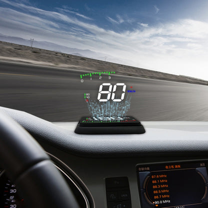 A900 OBD2 3.5 นิ้วระบบรักษาความปลอดภัยจอแสดงผล Head Up ที่ติดตั้งบนยานพาหนะ, รองรับความเร็วรถ / การแสดงความเร็วรอบเครื่องยนต์ / อุณหภูมิของน้ำ / แรงดันไฟฟ้า / ระยะทางในการขับขี่, A900