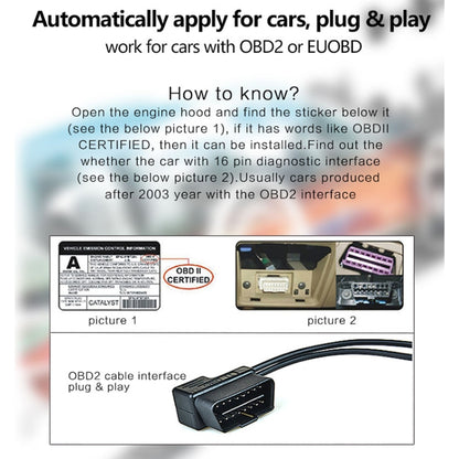 D5000 OBD2 5 นิ้วติดรถยนต์ Head Up Display ระบบรักษาความปลอดภัย, รองรับความเร็วรถ / เครื่องยนต์แสดงความเร็วรอบ / อุณหภูมิของน้ำ / แรงดันแบตเตอรี่ / รหัสการตรวจจับและกำจัดข้อผิดพลาด, D5000