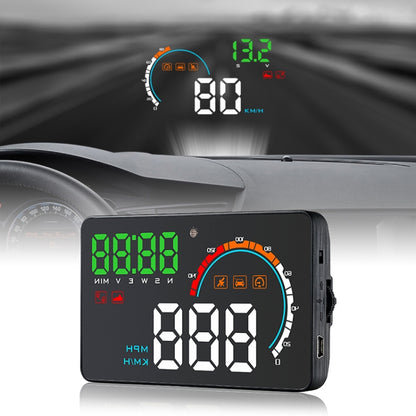 Q5 GPS ระบบรักษาความปลอดภัยจอแสดงผล Head Up ที่ติดตั้งบนยานพาหนะขนาด 4 นิ้วรองรับความเร็วและทิศทางและระยะทาง / กิโลเมตรในการขับขี่ /, Q5
