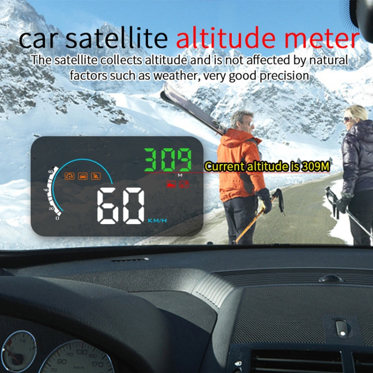 Q5 GPS ระบบรักษาความปลอดภัยจอแสดงผล Head Up ที่ติดตั้งบนยานพาหนะขนาด 4 นิ้วรองรับความเร็วและทิศทางและระยะทาง / กิโลเมตรในการขับขี่ /, Q5