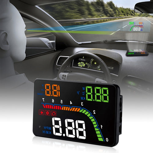 T100 OBD2 ระบบรักษาความปลอดภัยจอแสดงผล Head Up ที่ติดตั้งบนยานพาหนะขนาด 4 นิ้วรองรับความเร็วของรถ / การแสดงความเร็วรอบเครื่องยนต์ / การสิ้นเปลืองน้ำมันเชื้อเพลิงทันที / การตรวจจับและกำจัดรหัสข้อผิดพลาด, T100
