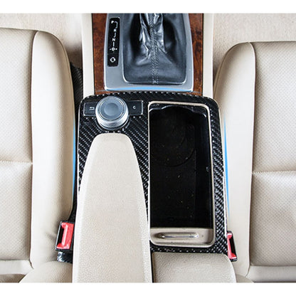 รถไดรฟ์ซ้ายถ้วยน้ำแผงคาร์บอนไฟเบอร์สติกเกอร์ตกแต่งสำหรับ Mercedes-Benz W204, Water Cup Panel