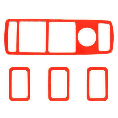 4 ชิ้นรถหน้าต่างยกแผงคาร์บอนไฟเบอร์สติกเกอร์ตกแต่งสำหรับเมอร์เซเดส-เบนซ์ W204, Window Lift Panel