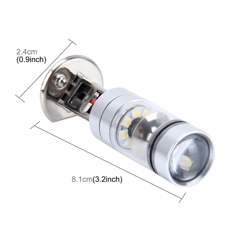 H1 100W 850 LM 7000K 20 SMD-2828-LEDs ไฟตัดหมอกรถยนต์, DC 12-24V, H1