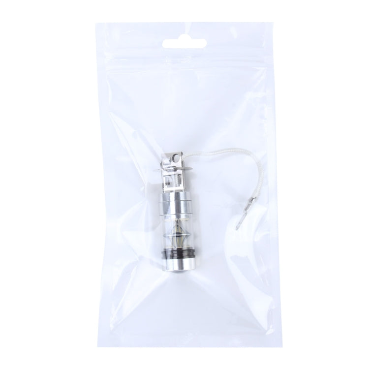 H3 100W 850 LM 7000K 20 SMD-2828-LEDs ไฟตัดหมอกรถยนต์, DC 12-24V, H3