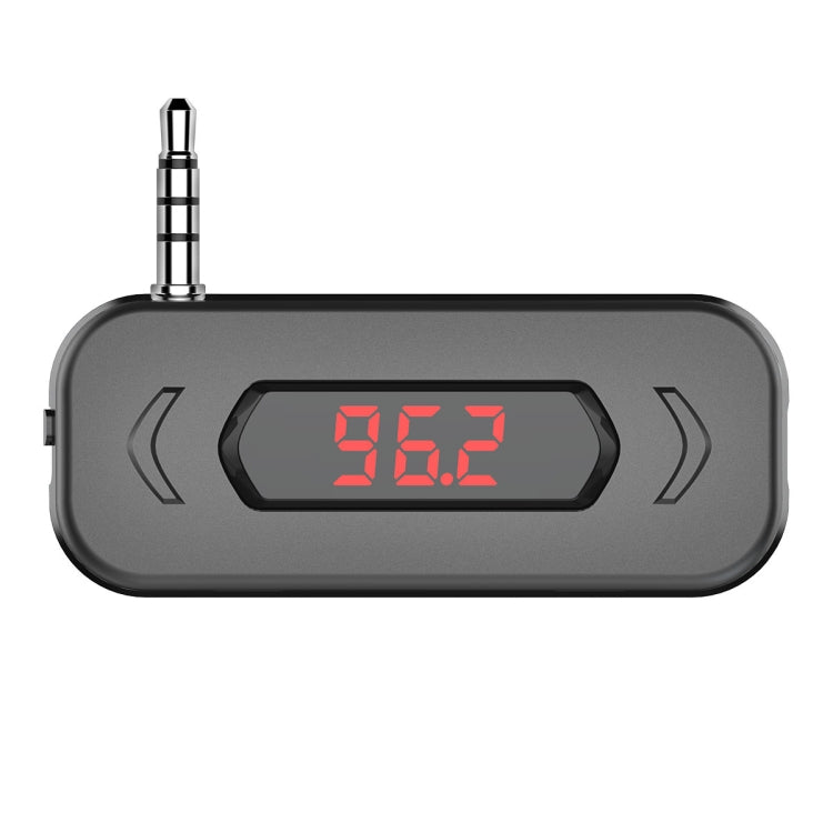 Doosl DSER116 เครื่องส่งสัญญาณ FM ในรถยนต์มัลติฟังก์ชั่นเครื่องรับสัญญาณเพลงไร้สายพร้อมแจ็ค 3.5 มม. และจอแสดงผล LCD รองรับการโทรแบบแฮนด์ฟรี, DSER116