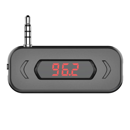Doosl DSER116 เครื่องส่งสัญญาณ FM ในรถยนต์มัลติฟังก์ชั่นเครื่องรับสัญญาณเพลงไร้สายพร้อมแจ็ค 3.5 มม. และจอแสดงผล LCD รองรับการโทรแบบแฮนด์ฟรี, DSER116