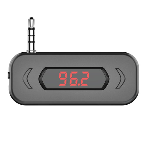 Doosl DSER116 เครื่องส่งสัญญาณ FM ในรถยนต์มัลติฟังก์ชั่นเครื่องรับสัญญาณเพลงไร้สายพร้อมแจ็ค 3.5 มม. และจอแสดงผล LCD รองรับการโทรแบบแฮนด์ฟรี, DSER116