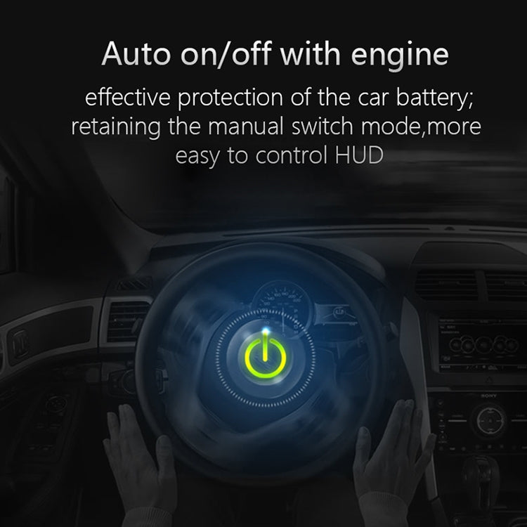 P9 HUD 3.6 นิ้วรถ OBD2 มิเตอร์ดิจิตอลอัจฉริยะพร้อมหลายสี, ความเร็วและ RPM และอุณหภูมิของน้ำ & การใช้น้ำมัน & ระยะทางในการขับขี่ / การแสดงเวลาและแรงดันไฟฟ้า, สัญญาณเตือนความเร็วเกิน, สัญญาณเตือนแรงดันต่ำ, การสลับกิโลเมตรและไมล์, ฟังก์ชั่นเซ็นเซอร์วัดแสง...