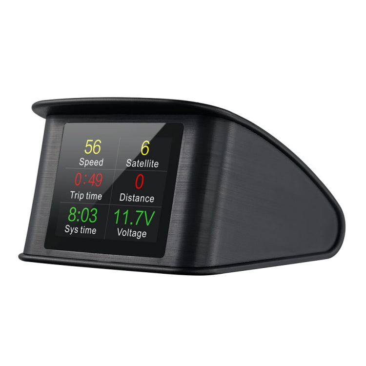 T600 HUD มิเตอร์ดิจิตอลอัจฉริยะติดรถยนต์ GPS ขนาด 2.2 นิ้วพร้อม TFT LCD หลายสี ความเร็วและระยะทางในการขับขี่ / การแสดงเวลาและแรงดันไฟฟ้า สัญญาณเตือนความเร็วเกิน สัญญาณเตือนแรงดันต่ำ การสลับกิโลเมตรและไมล์, T600