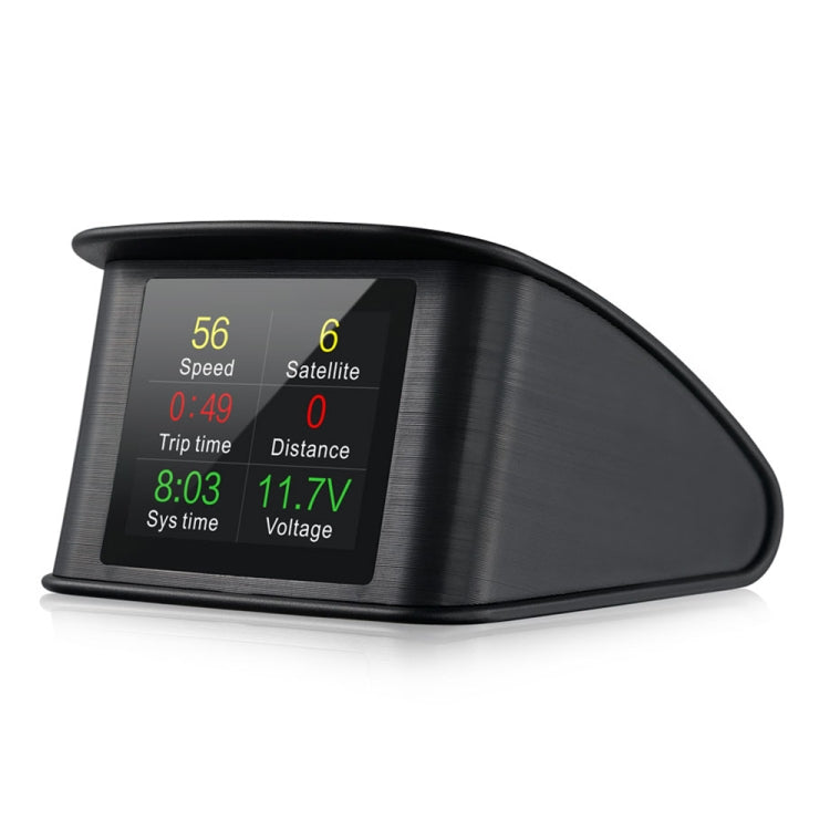 T600 HUD มิเตอร์ดิจิตอลอัจฉริยะติดรถยนต์ GPS ขนาด 2.2 นิ้วพร้อม TFT LCD หลายสี ความเร็วและระยะทางในการขับขี่ / การแสดงเวลาและแรงดันไฟฟ้า สัญญาณเตือนความเร็วเกิน สัญญาณเตือนแรงดันต่ำ การสลับกิโลเมตรและไมล์, T600