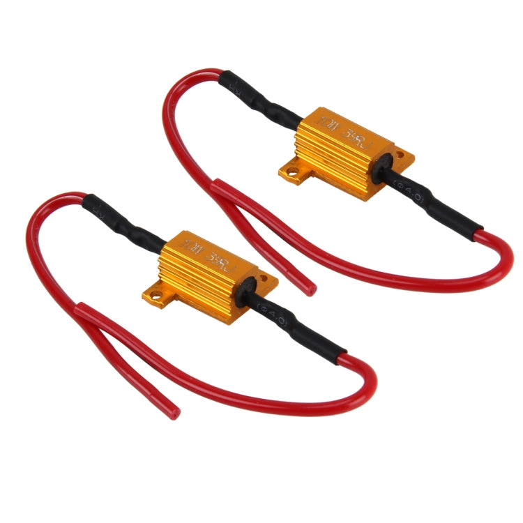2 ชิ้นรถ Canbus ข้อผิดพลาดตัวถอดรหัสตัวถอดรหัสโหลดตัวต้านทาน LED 10 วัตต์ 39 โอห์มไม่มีตัวถอดรหัสกระพริบ, 10W 39 Ohm