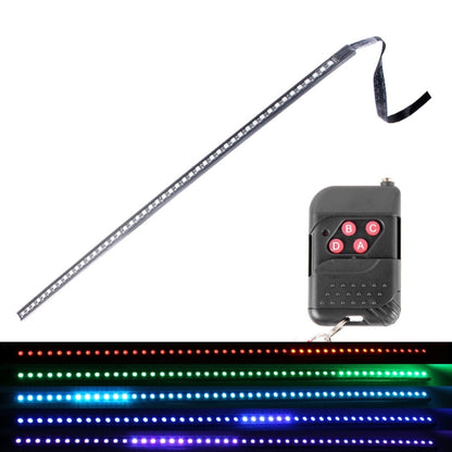 5050 20W 48 LED RGB รถบรรทุกรถบรรทุกระยะไกลที่มีสีสัน Knight Rider LED Strobe เครื่องสแกนเนอร์แฟลช Strip Light, DC 12V ความยาวสายเคเบิล: 130 ซม., 0