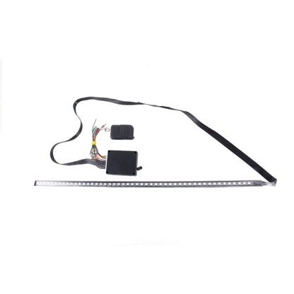 5050 20W 48 LED RGB รถบรรทุกรถบรรทุกระยะไกลที่มีสีสัน Knight Rider LED Strobe เครื่องสแกนเนอร์แฟลช Strip Light, DC 12V ความยาวสายเคเบิล: 130 ซม., 0