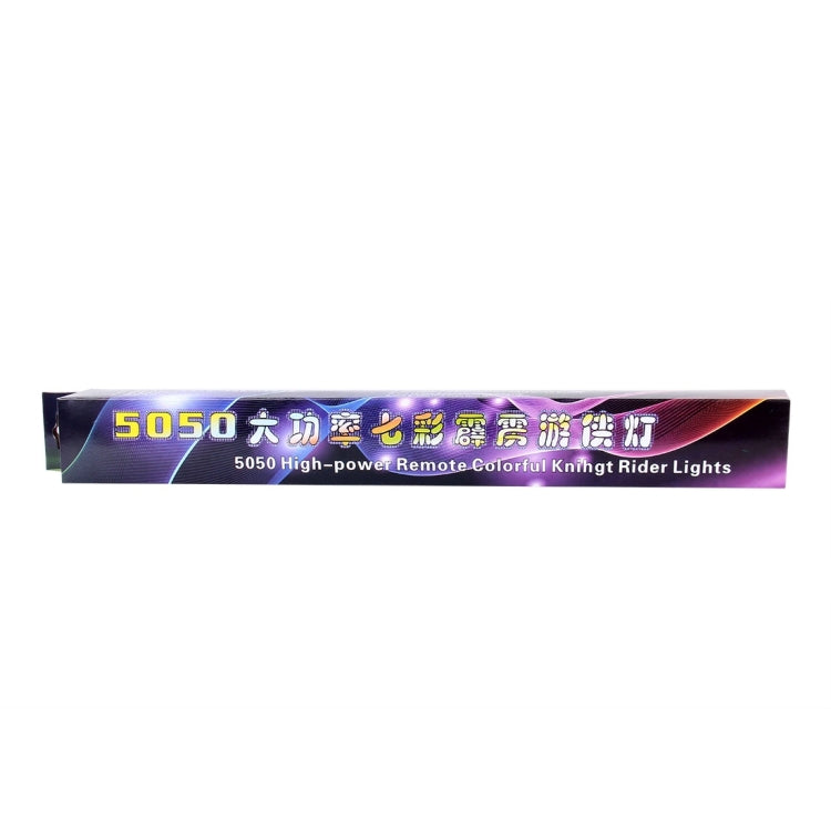 5050 20W 48 LED RGB รถบรรทุกรถบรรทุกระยะไกลที่มีสีสัน Knight Rider LED Strobe เครื่องสแกนเนอร์แฟลช Strip Light, DC 12V ความยาวสายเคเบิล: 130 ซม., 0