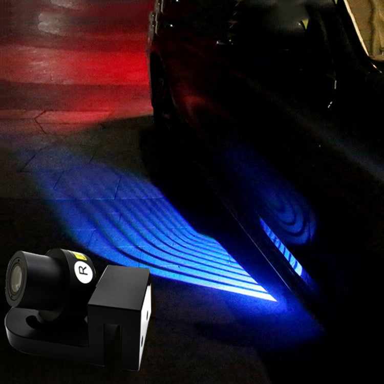2 ชิ้น DC 8-36 โวลต์ผีเงามารยาทปีกนางฟ้าฉายโคมไฟประตูรถ LED ไฟต้อนรับ, Cold Blue, Blue, Red, White