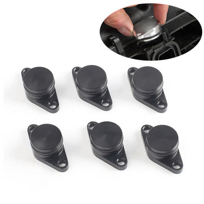 6 ชิ้น 33 มิลลิเมตร Swirl Flap Flaps ลบช่องว่างการกำจัดปลั๊กสำหรับ BMW M57 (6 สูบ), 33mm (Red), 33mm (Blue), 33mm (Black), 33mm (Silver)