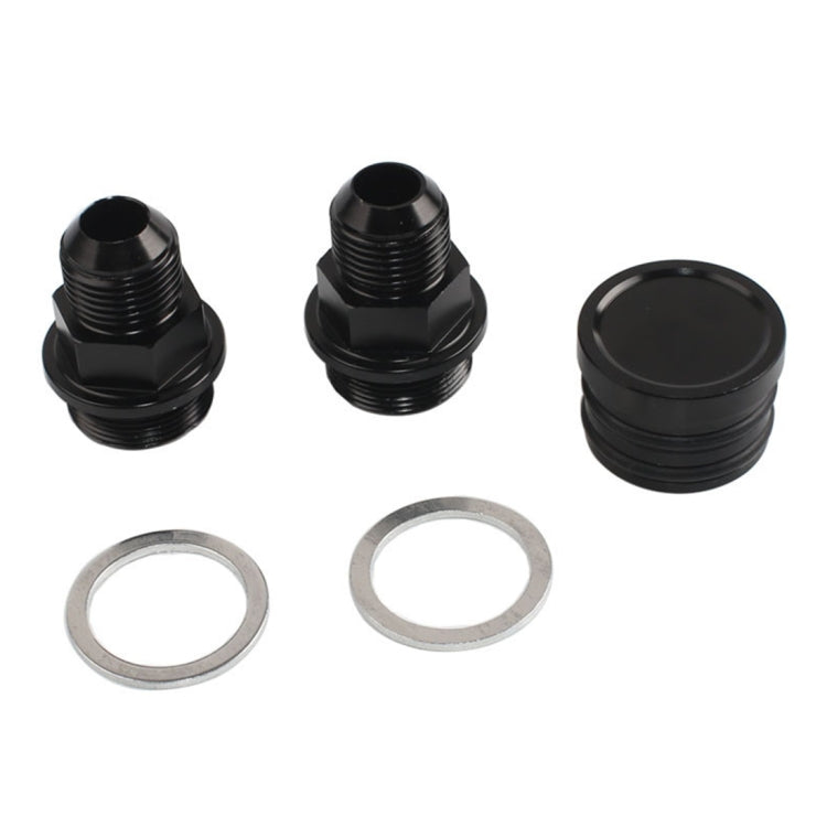 M28 ~ 10AN สีดำเครื่องยนต์ด้านหลังบล็อก Breather FITTING Adapter สำหรับ Honda จับน้ำมันสามารถ B16 B18C, For Honda Oil Catch Can B16 B18C