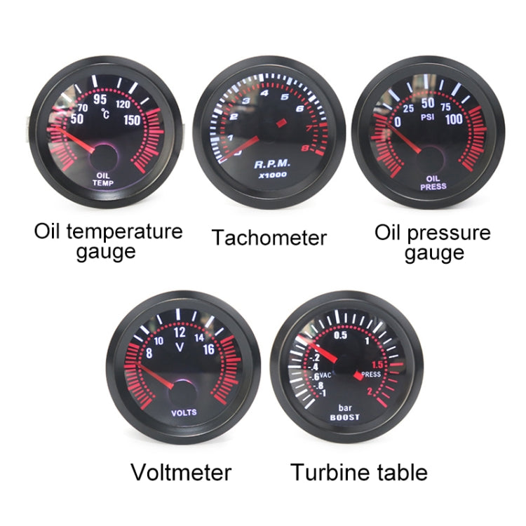 52mm 12V Universal รถ เครื่องวัดอุณหภูมิน้ำมันดัดแปลง, Oil Temperature Gauge