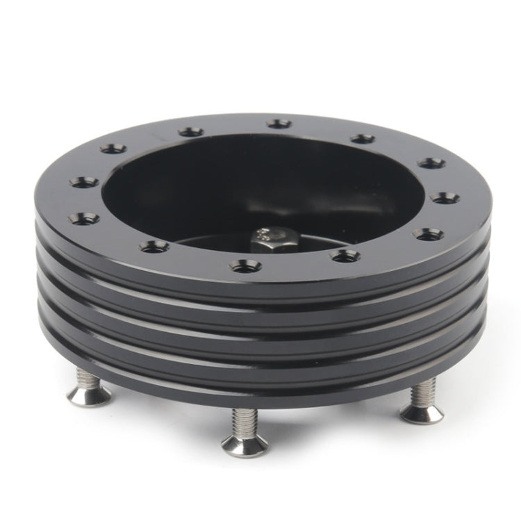 ฮับรถสำหรับ 6-Hole ถึง 3-Hole พวงมาลัยอะแดปเตอร์ Boss Kit พวงมาลัย Spacer สลักเกลียว, Adapter (Black)