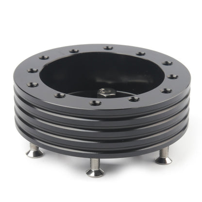 ฮับรถสำหรับ 6-Hole ถึง 3-Hole พวงมาลัยอะแดปเตอร์ Boss Kit พวงมาลัย Spacer สลักเกลียว, Adapter (Black)