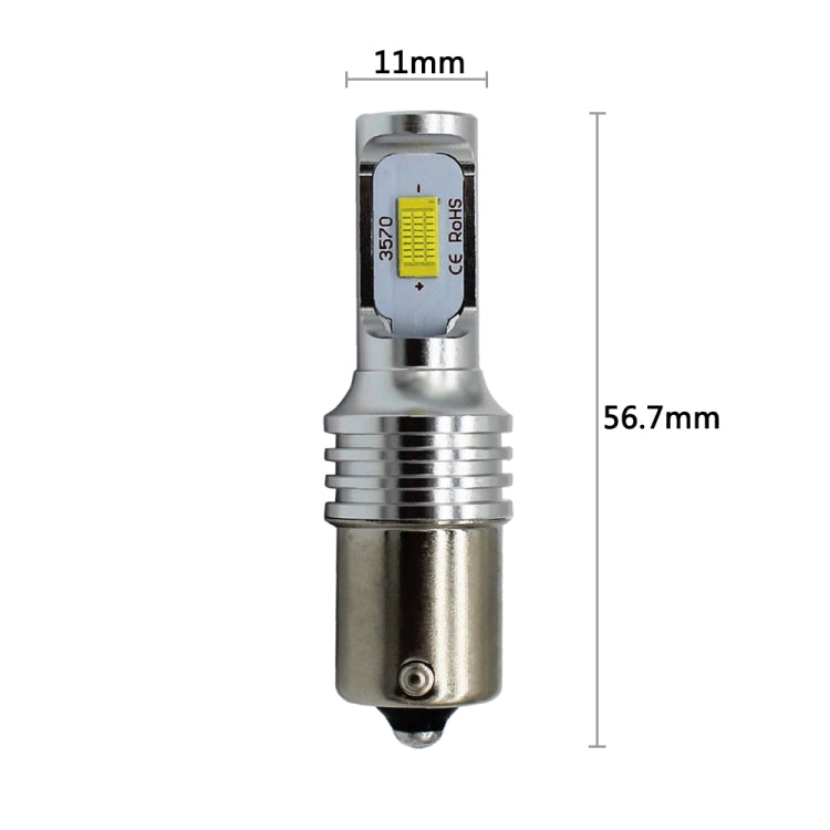 2 ชิ้นถอดรหัส 1156/BA15S 72 วัตต์หลอดไฟ LED รถยนต์ไฟเลี้ยวอัตโนมัติไฟสำรอง, DC 12-24 โวลต์, White, Yellow