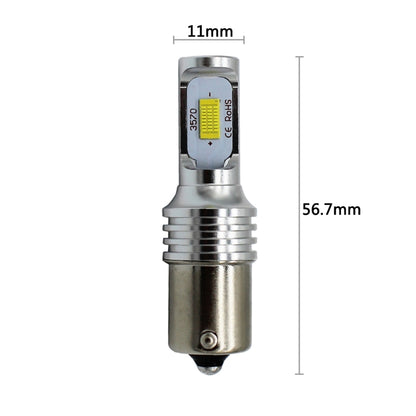 2 ชิ้นถอดรหัส 1156/BA15S 72 วัตต์หลอดไฟ LED รถยนต์ไฟเลี้ยวอัตโนมัติไฟสำรอง, DC 12-24 โวลต์, White, Yellow