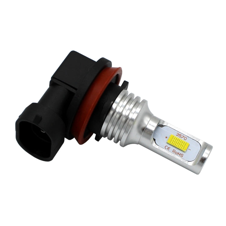 2 ชิ้น H8/H11 72W 1000LM 6000-6500K หลอดไฟ LED หมอกรถสีขาวสว่างเป็นพิเศษ DC 12-24V, H8/H9/H10/H11, H8/H11