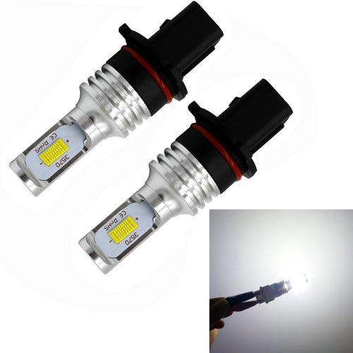 2 PCS P13w 72W 1000LM 6000-6500K หลอดไฟ LED หมอกรถสีขาวสว่างเป็นพิเศษ DC 12-24V, P13