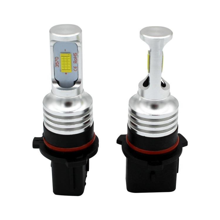 2 PCS P13w 72W 1000LM 6000-6500K หลอดไฟ LED หมอกรถสีขาวสว่างเป็นพิเศษ DC 12-24V, P13