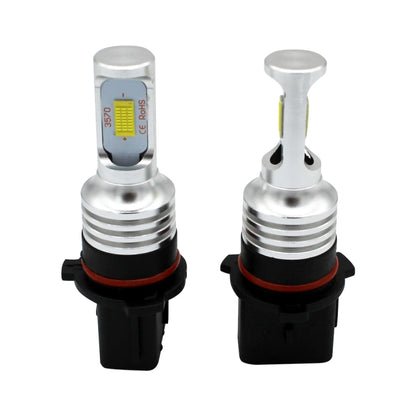 2 PCS P13w 72W 1000LM 6000-6500K หลอดไฟ LED หมอกรถสีขาวสว่างเป็นพิเศษ DC 12-24V, P13