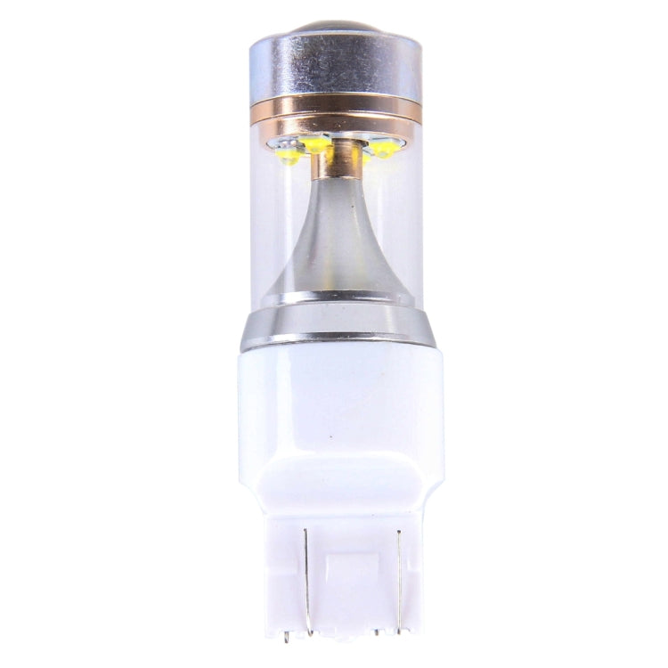 2 ชิ้น T20/7443 350 LM 6000K สายไฟคู่ 30 วัตต์แสงสีขาว 6 LED CREE Canbus รถหลอดไฟเบรก, DC 12V, T20