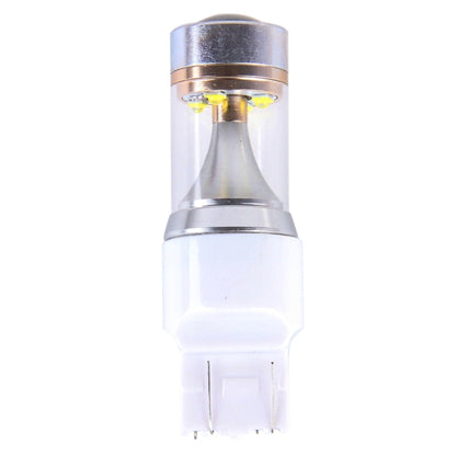 2 ชิ้น T20/7443 350 LM 6000K สายไฟคู่ 30 วัตต์แสงสีขาว 6 LED CREE Canbus รถหลอดไฟเบรก, DC 12V, T20