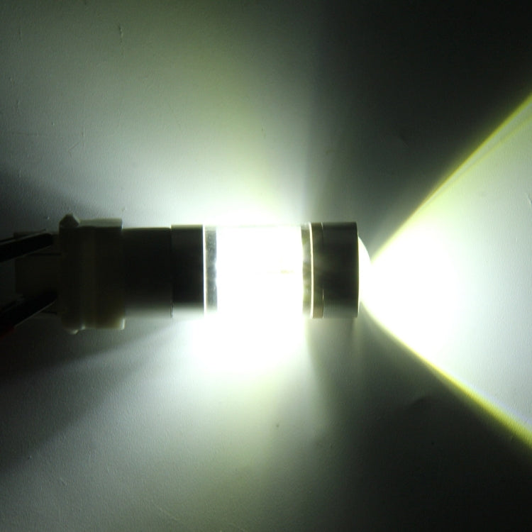 2 ชิ้น T20/7443 350 LM 6000K สายไฟคู่ 30 วัตต์แสงสีขาว 6 LED CREE Canbus รถหลอดไฟเบรก, DC 12V, T20