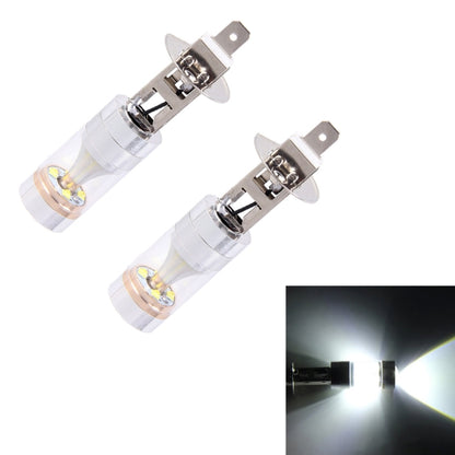 2 PCS H1 30W 350 LM 6000K แสงสีขาว CREE 6 LED หลอดไฟหมอกรถ, DC 12V, H1