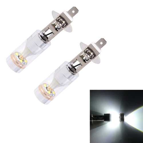 2 PCS H1 30W 350 LM 6000K แสงสีขาว CREE 6 LED หลอดไฟหมอกรถ, DC 12V, H1