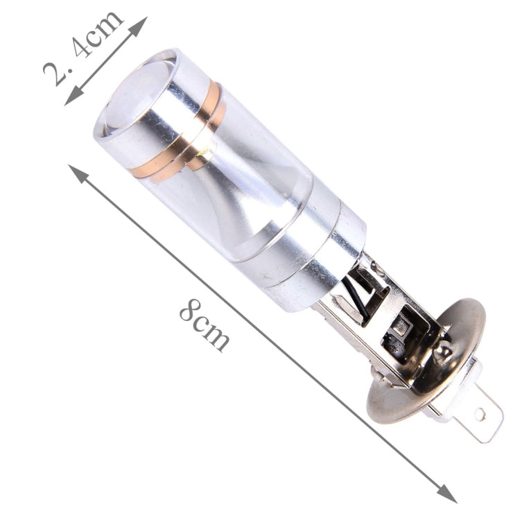 2 PCS H1 30W 350 LM 6000K แสงสีขาว CREE 6 LED หลอดไฟหมอกรถ, DC 12V, H1