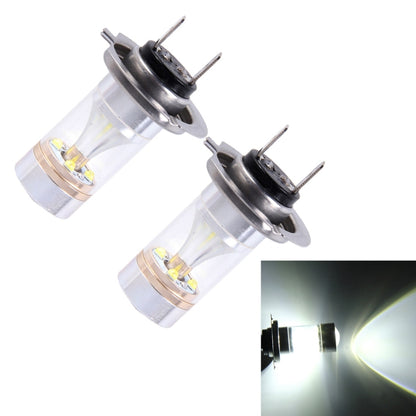 2 ชิ้น H7 30W 350 LM 6000K แสงสีขาว CREE 6 LED รถหลอดไฟหมอก, DC 12V, H7