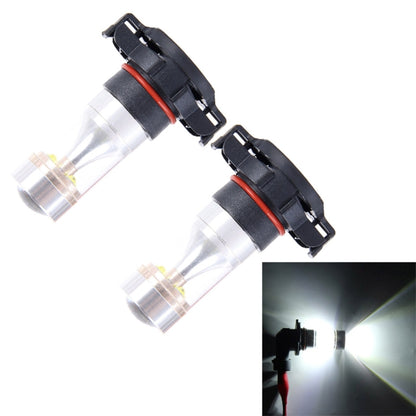 2 ชิ้น H16 30W 350LM 6000K แสงสีขาว CREE 6 LED รถหลอดไฟหมอก, DC 12V, H16